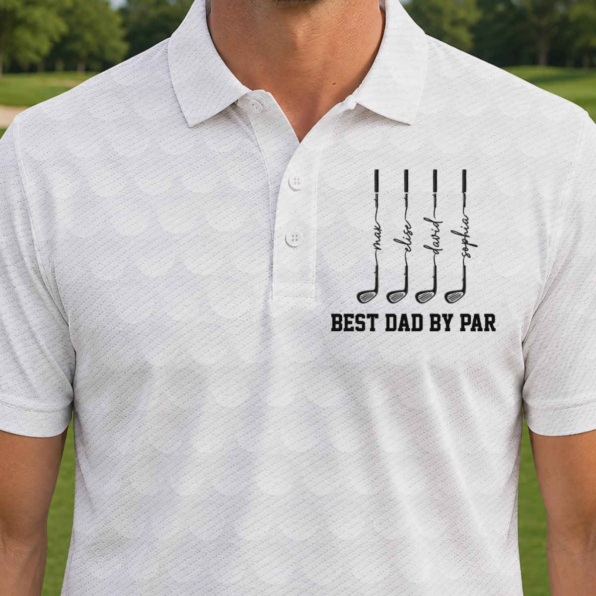 Custom All Over Print Polo Shirt - Personalized Father's Day Birthday Golf Gifts For Dad, Grandpa - Enjoy Every Shot