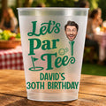 Golf Lovers Let's Par Tee Birthday - Personalized Frosted Cups
