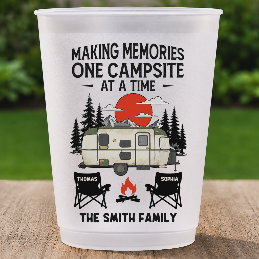 Personalized "Camp More, Worry Less" Party Cups – Birthday & Camping Gift For Campers